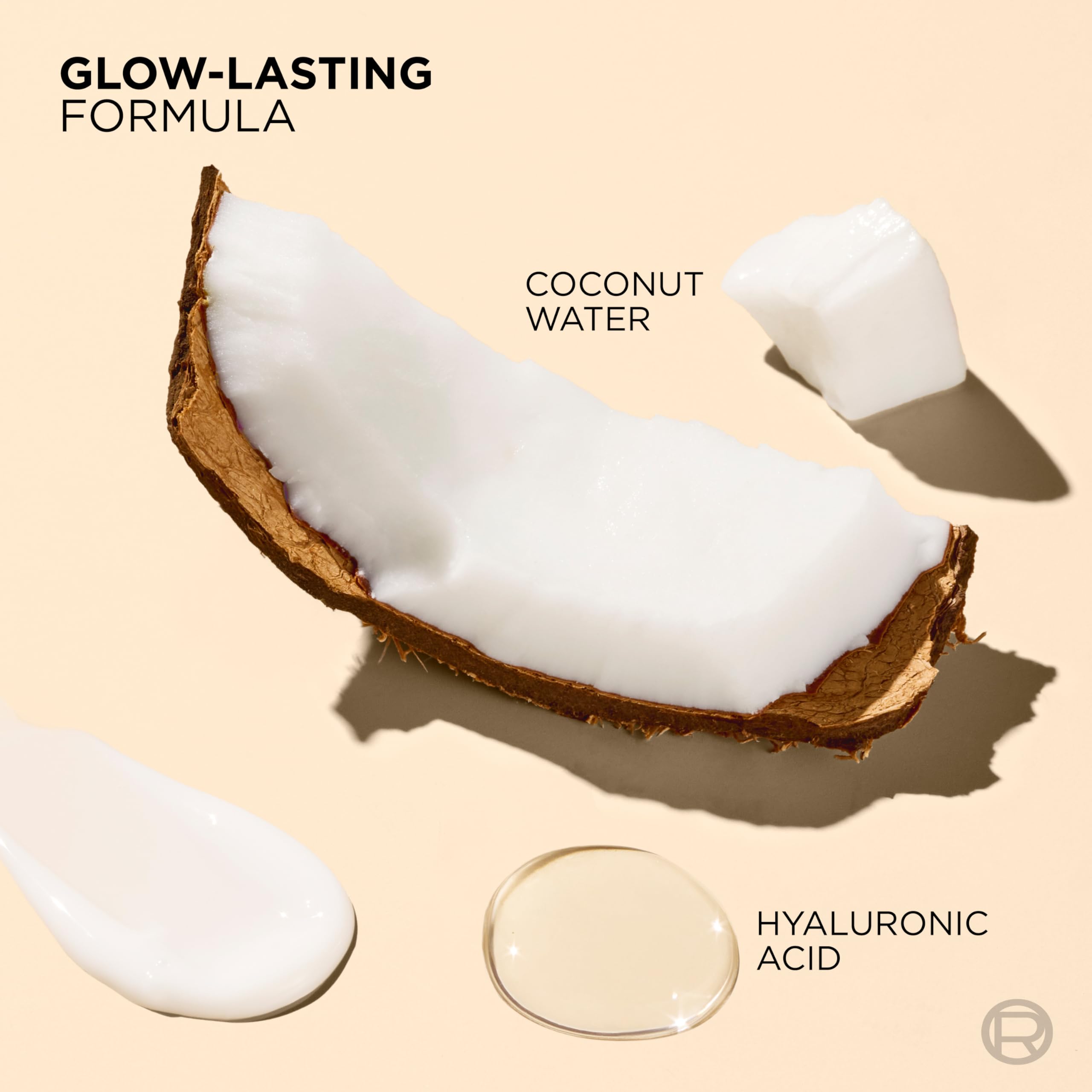 L'Oreal face application showing even blending and natural glow