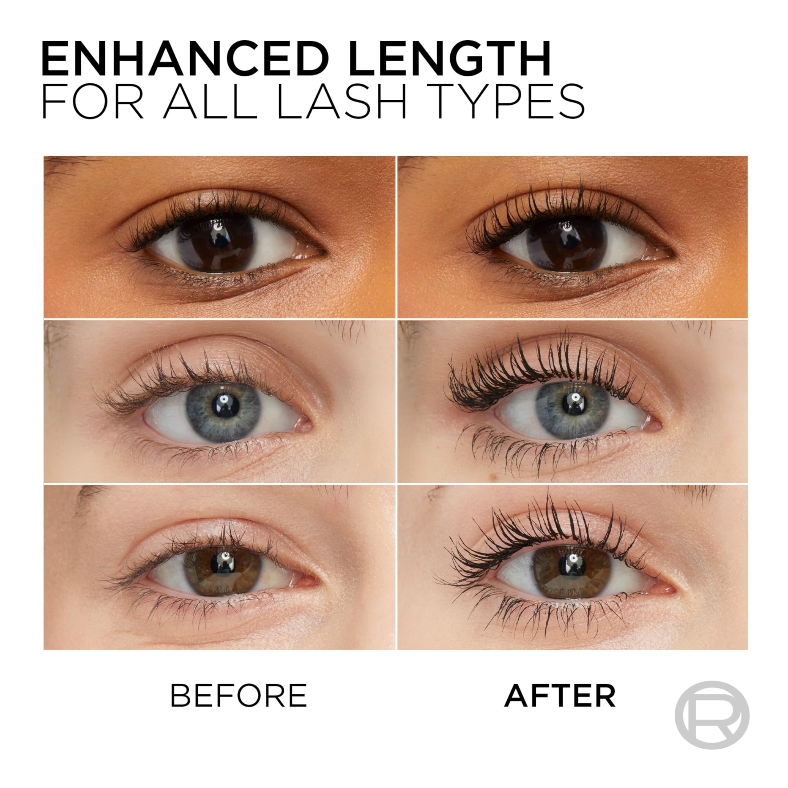 L'Oreal Paris brush teeth detail demonstrating comb side for clump-free separation