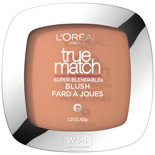 L'Oreal Paris compact front view showing shade and branding, easy identification benefit