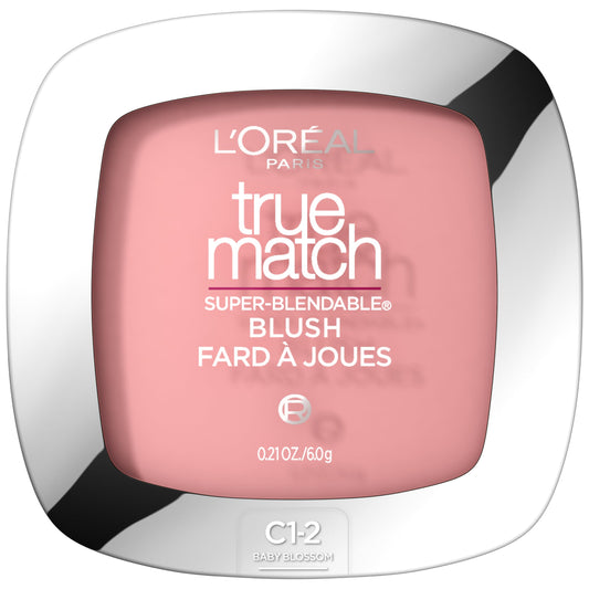 L'Oreal Paris front compact showing the blush shade and sleek packaging for everyday convenience