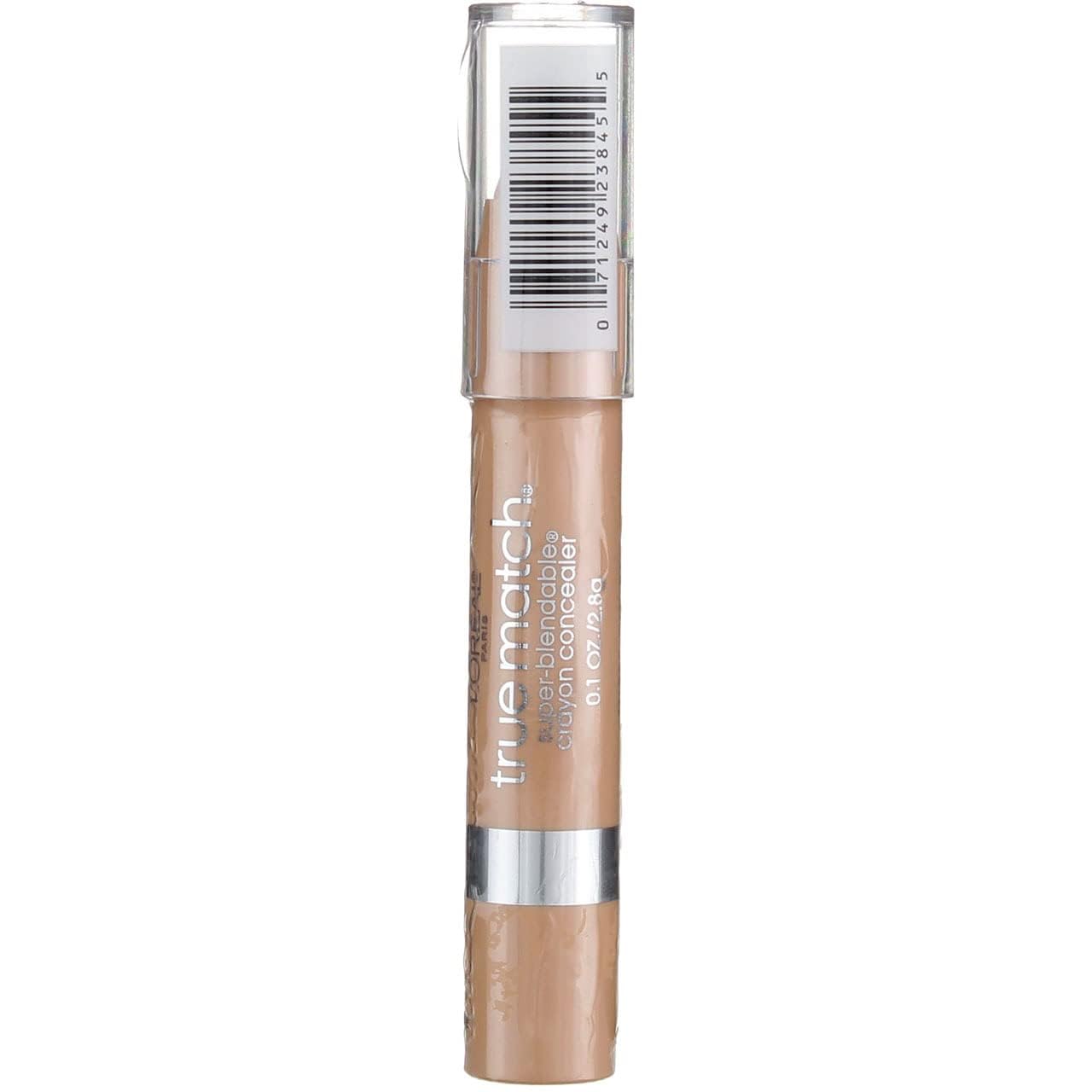 L'Oreal Paris crayon beside coin to show compact travel-friendly benefit
