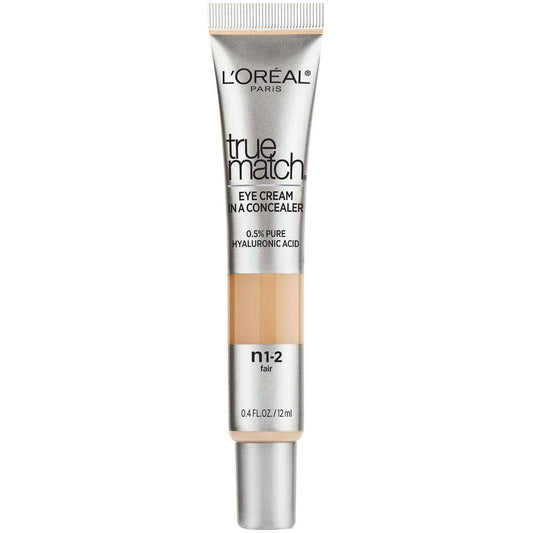 L'Oreal Paris front packaging showing Fair N1-2 shade and benefits