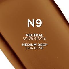 L'Oreal Paris foundation pump dispensing product for controlled, mess-free application benefit