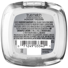 L'Oreal Paris True Match powder inside a makeup bag for on-the-go convenience benefit