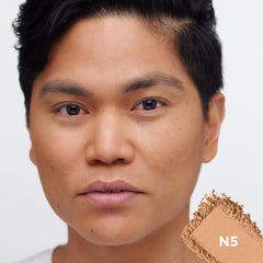 L'Oreal True Match powder surface close-up reveals micro-fine texture for smooth coverage