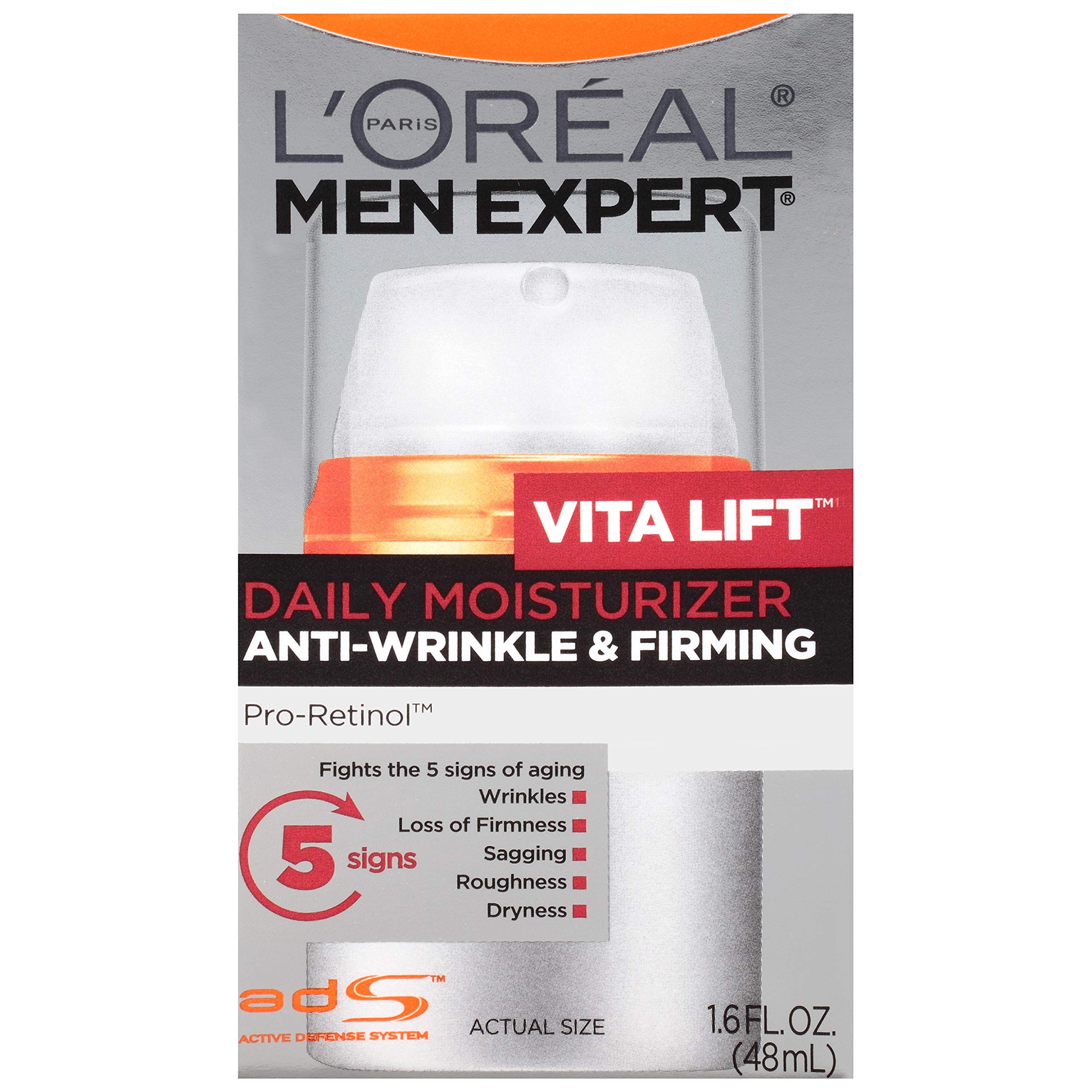 L'Oreal Paris Vitalift front packaging showing tube and branding benefit fast-absorbing