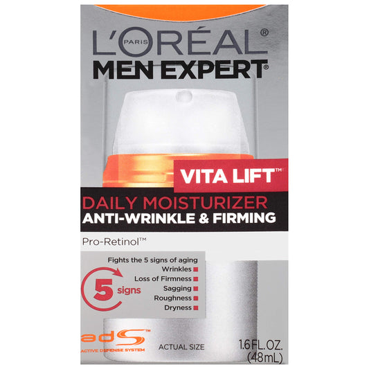 L'Oreal Paris Vitalift front packaging showing tube and branding benefit fast-absorbing