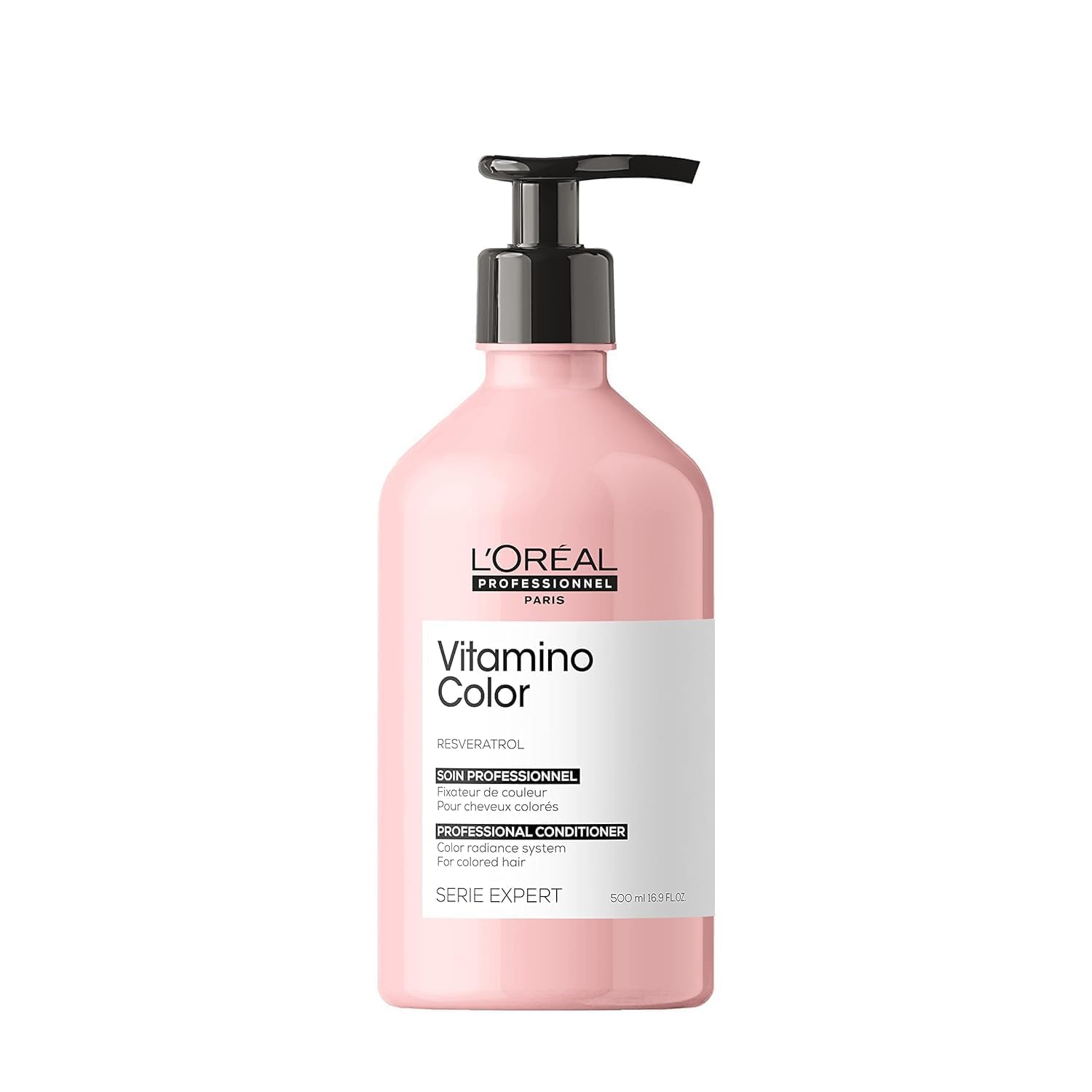 L'Oréal Professionnel Paris front packaging showing product and brand benefit