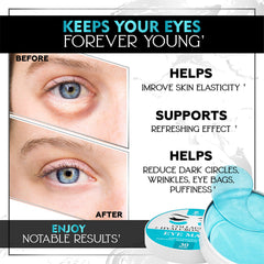 Lorelis Lab open sachet with two gel patches ready to apply