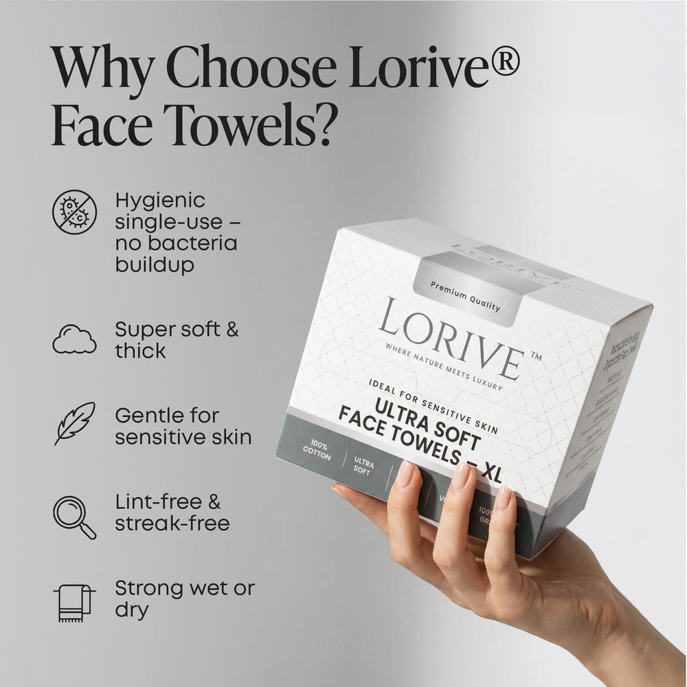 LORIVE towel held wet showing strength when damp for reliable use