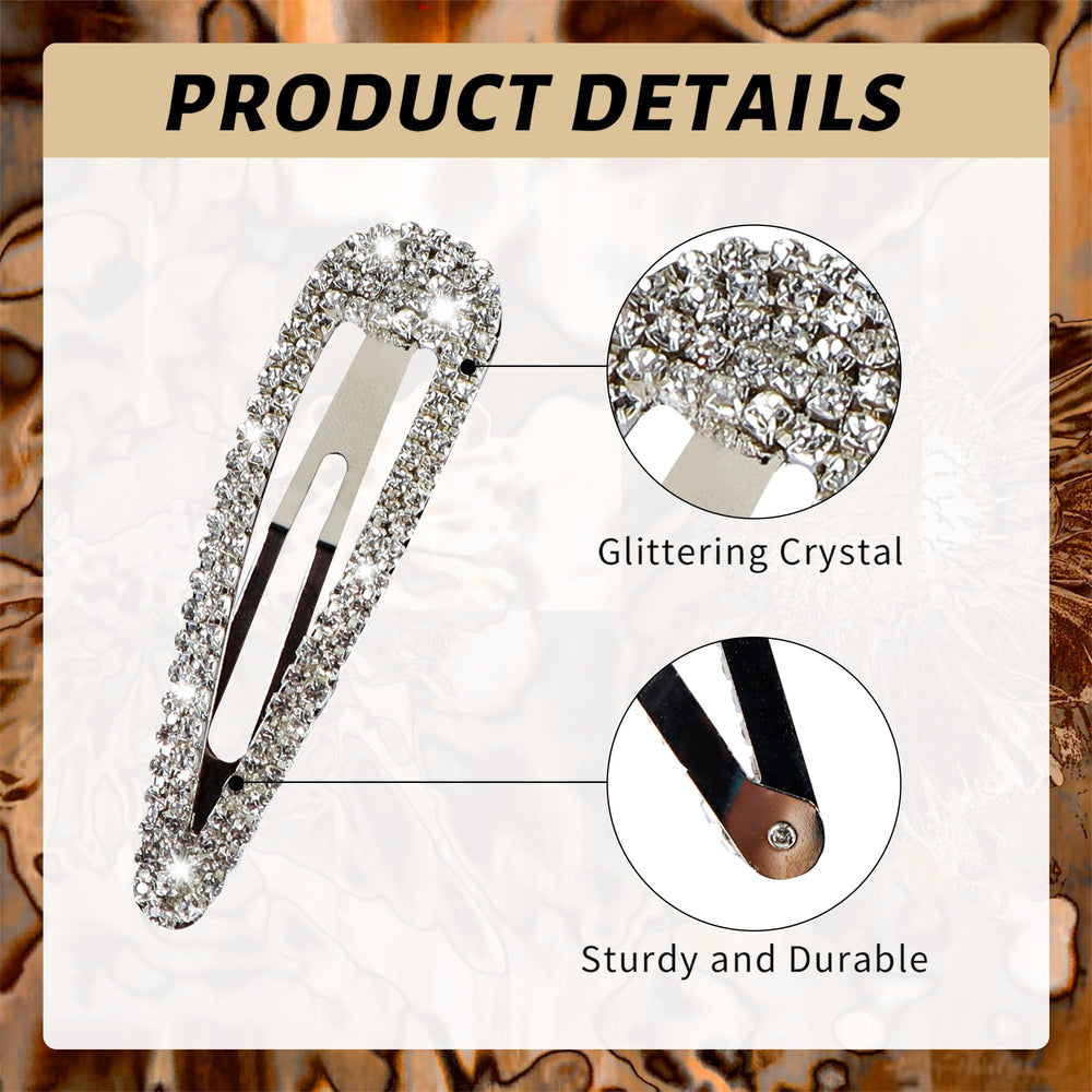 LOSANJI clipped in hair half-up style showing decorative sparkle and polished look
