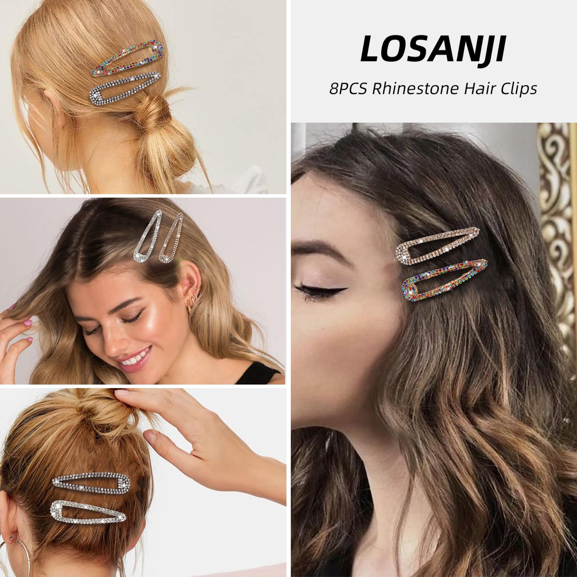 LOSANJI side view of metal snap mechanism demonstrating secure grip and durable hold