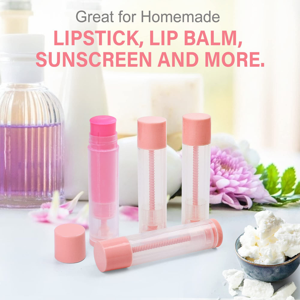 LotFancy clear tube showing balm color and level for easy inventory monitoring