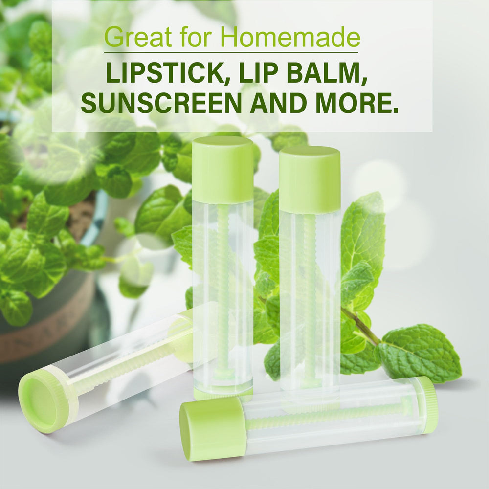 LotFancy tubes filled with different balm colors, helpful for organizing formulas