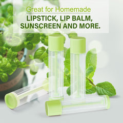 LotFancy tubes filled with different balm colors, helpful for organizing formulas