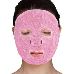 LotFancy front view of face mask showing shape and comfort benefit