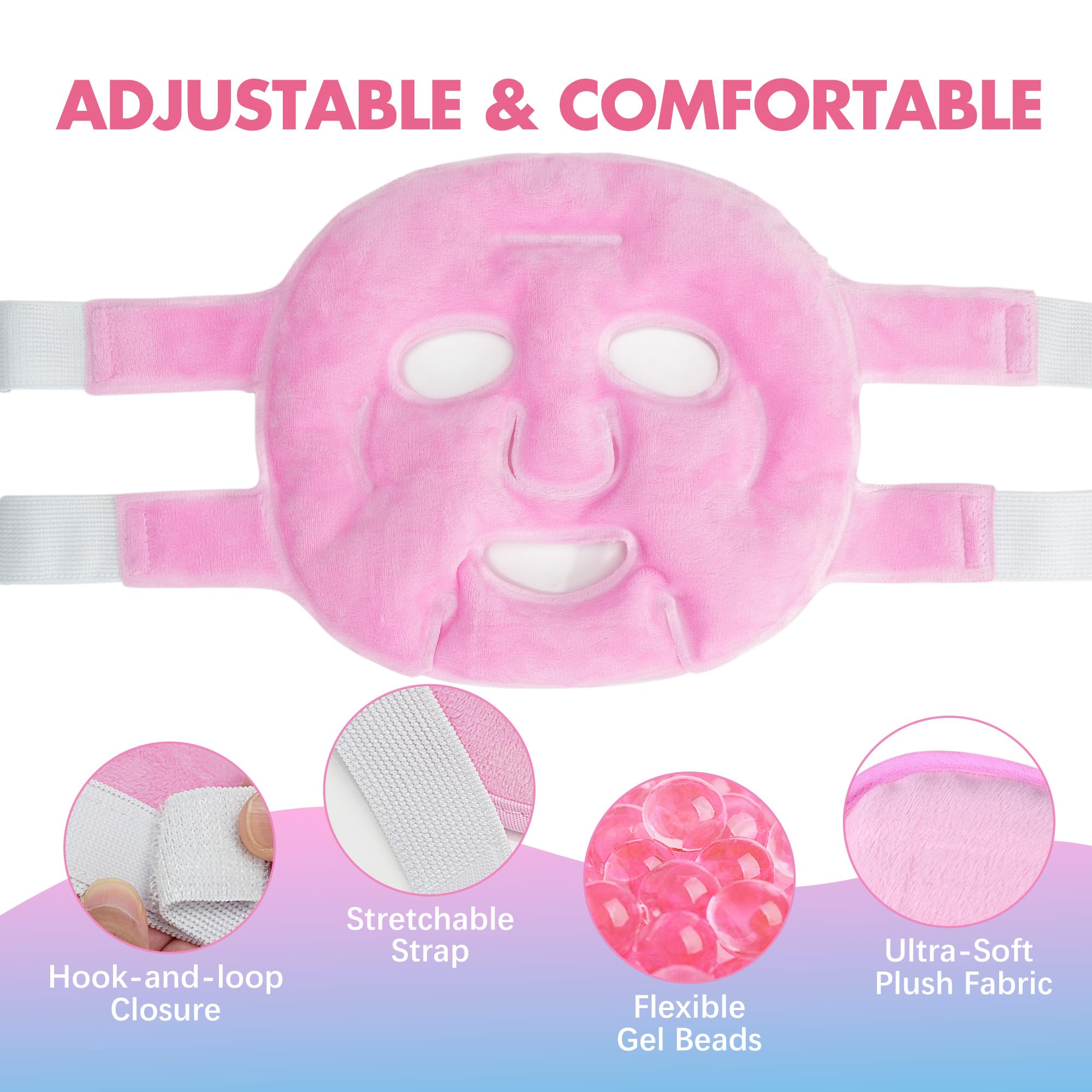 LotFancy model wearing mask demonstrating secure fit and relaxation