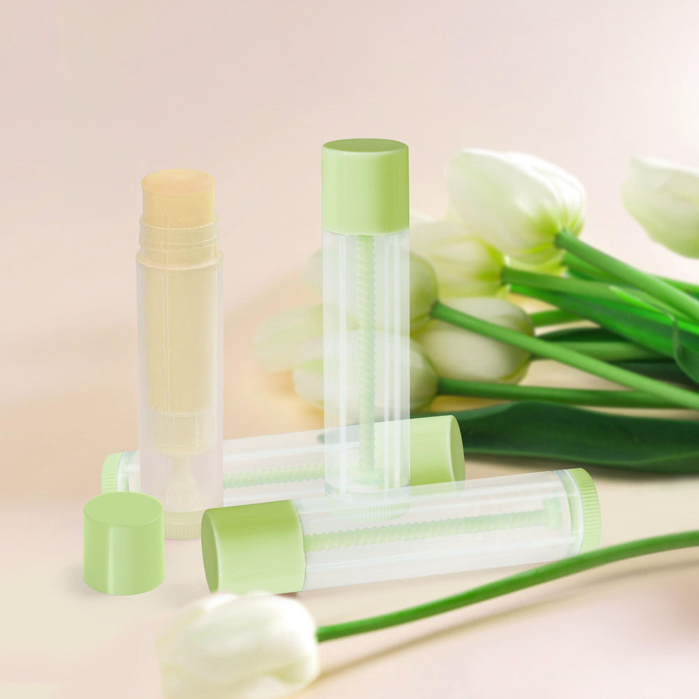 LotFancy balm tube in hand demonstrating refillable, portable application