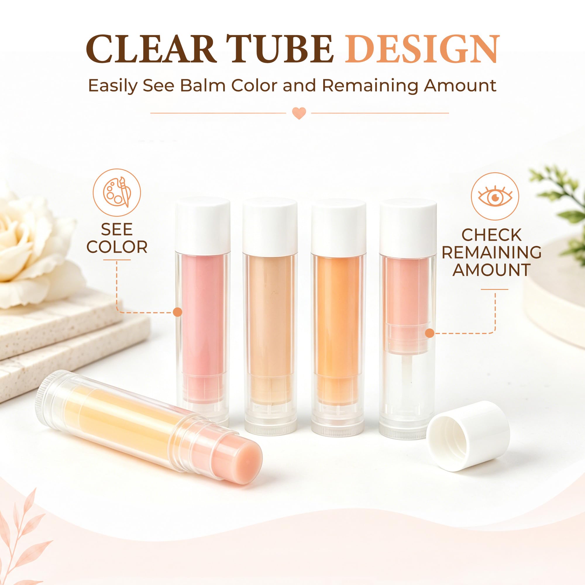 LotFancy tube beside coin shows scale for travel-friendly compact size