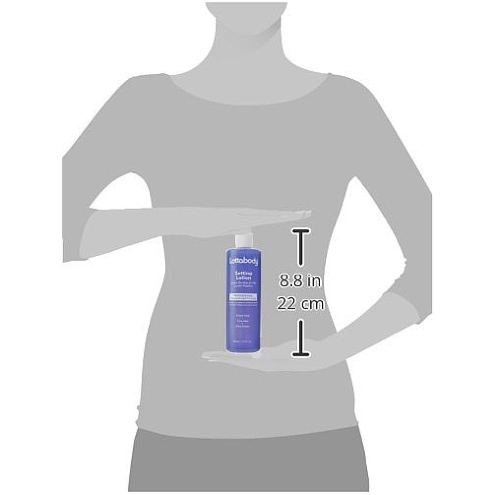 Lottabody lotion applied during roller set demonstrating firm hold and body benefit