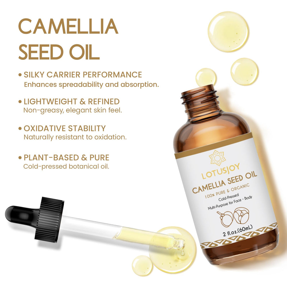 LOTUSJOY dropper dispensing oil, highlights precise application benefit