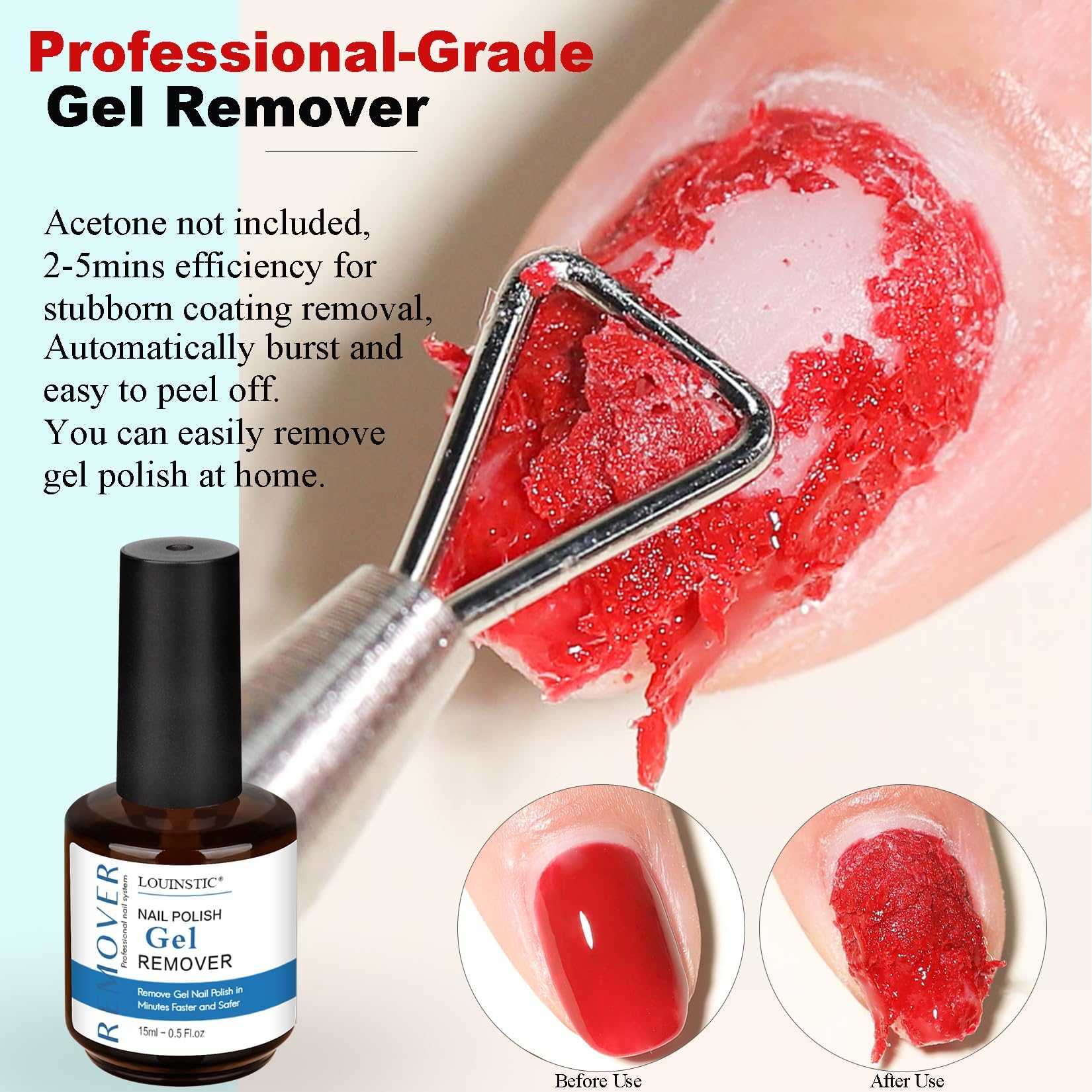 LOUINSTIC application demo on hand demonstrating mess-free technique