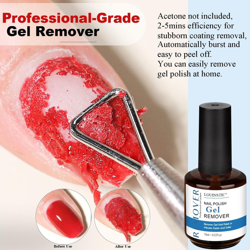 LOUINSTIC in-use application on a fingernail demonstrating quick 2–5 minute action