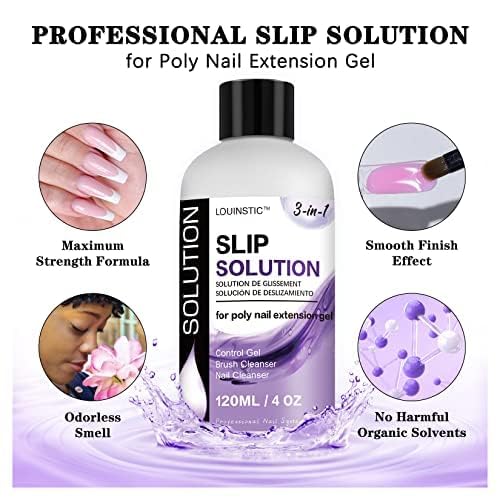 LOUINSTIC slip solution texture close-up showing smooth, low-odor formula