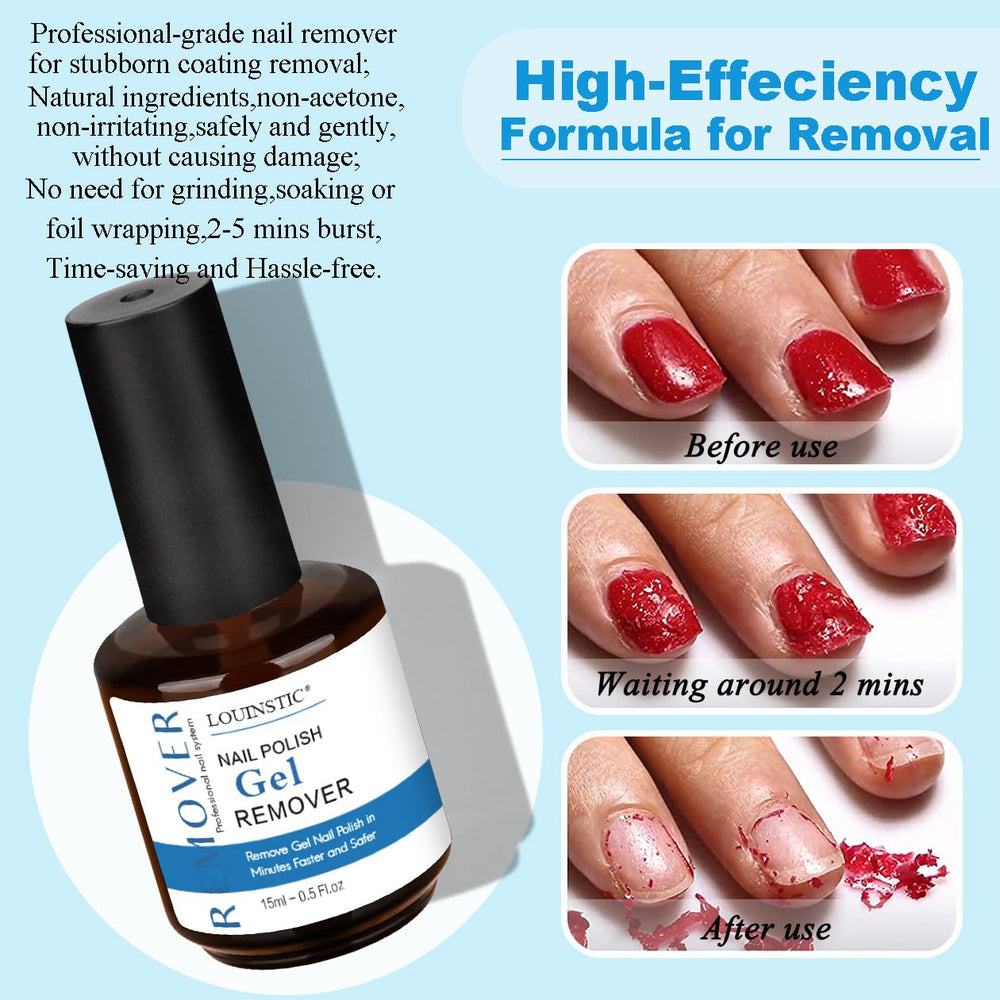LOUINSTIC cuticle oil dropper over nail delivering vitamins and moisture