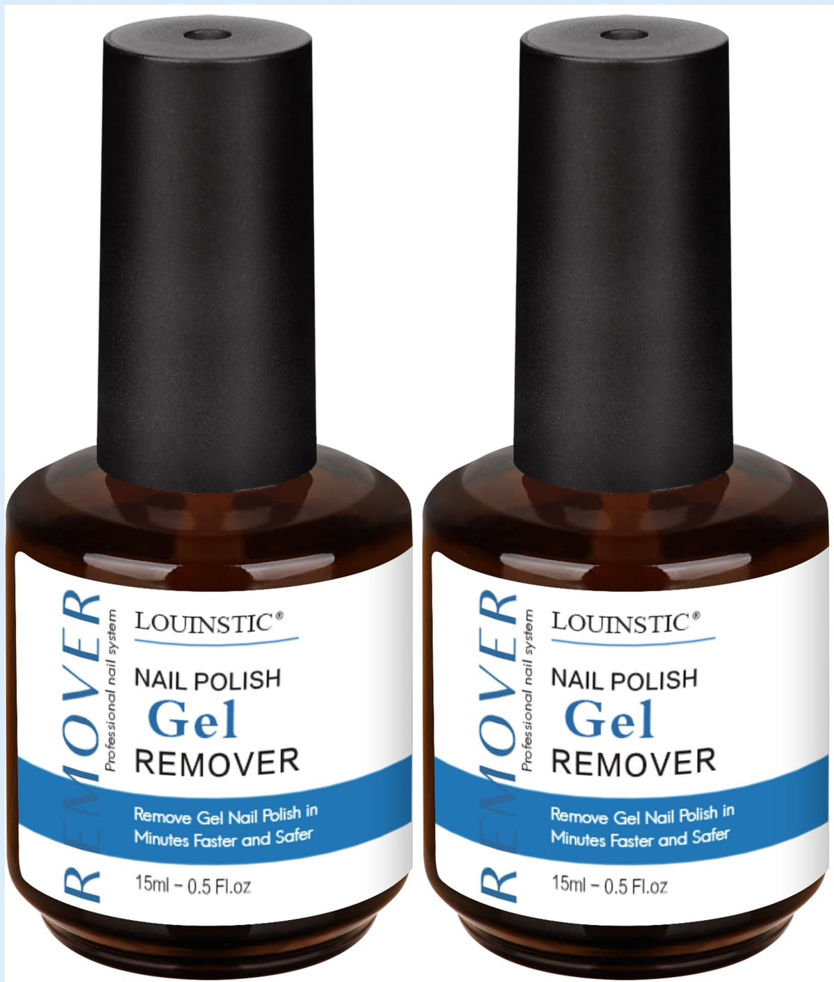 LOUINSTIC two-bottle front packaging showing compact 30ml kit and convenience