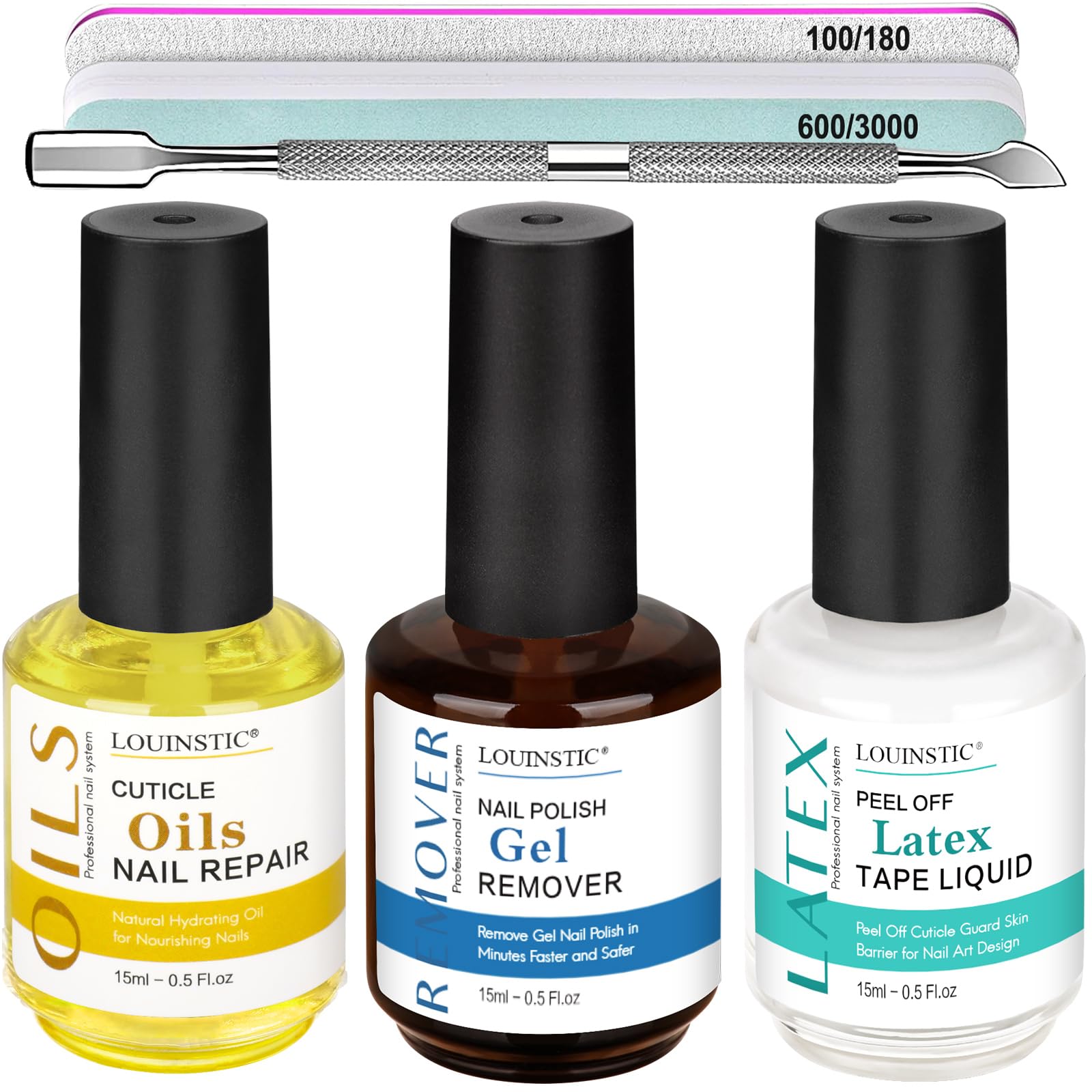 LOUINSTIC front packaging showing kit contents and fast removal benefit