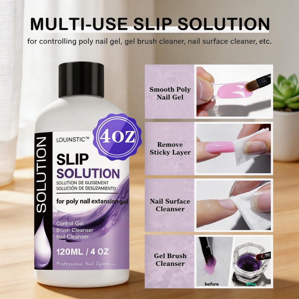 LOUINSTIC glass cup with lint-free pads for tidy, hygienic use