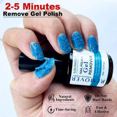LOUINSTIC kit arranged in a cozy home manicure setting for convenient at-home use