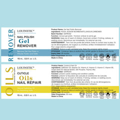 LOUINSTIC label and ingredients detail highlighting caring nutrients