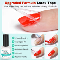 LOUINSTIC manicure tools and nail file arranged to show included essentials benefit
