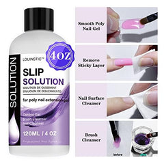 LOUINSTIC decorative sequins close-up to add sparkle to finished poly gel nails