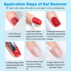 LOUINSTIC usage demonstration hand applying remover for time-saving benefit