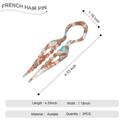 Lourny close-up of acetate texture highlighting smooth finish and hair-friendly feel