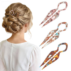 Lourny front view of three pins showing elegant acetate and gift-ready packaging benefit