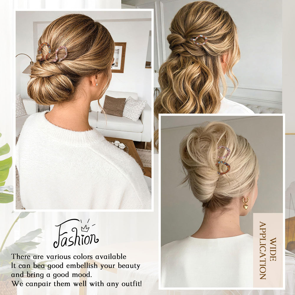 Lourny pin securing a half-up hairstyle showing comfortable, all-day wear
