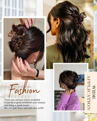 Lourny clip used in a half-up style on medium hair offering neat control