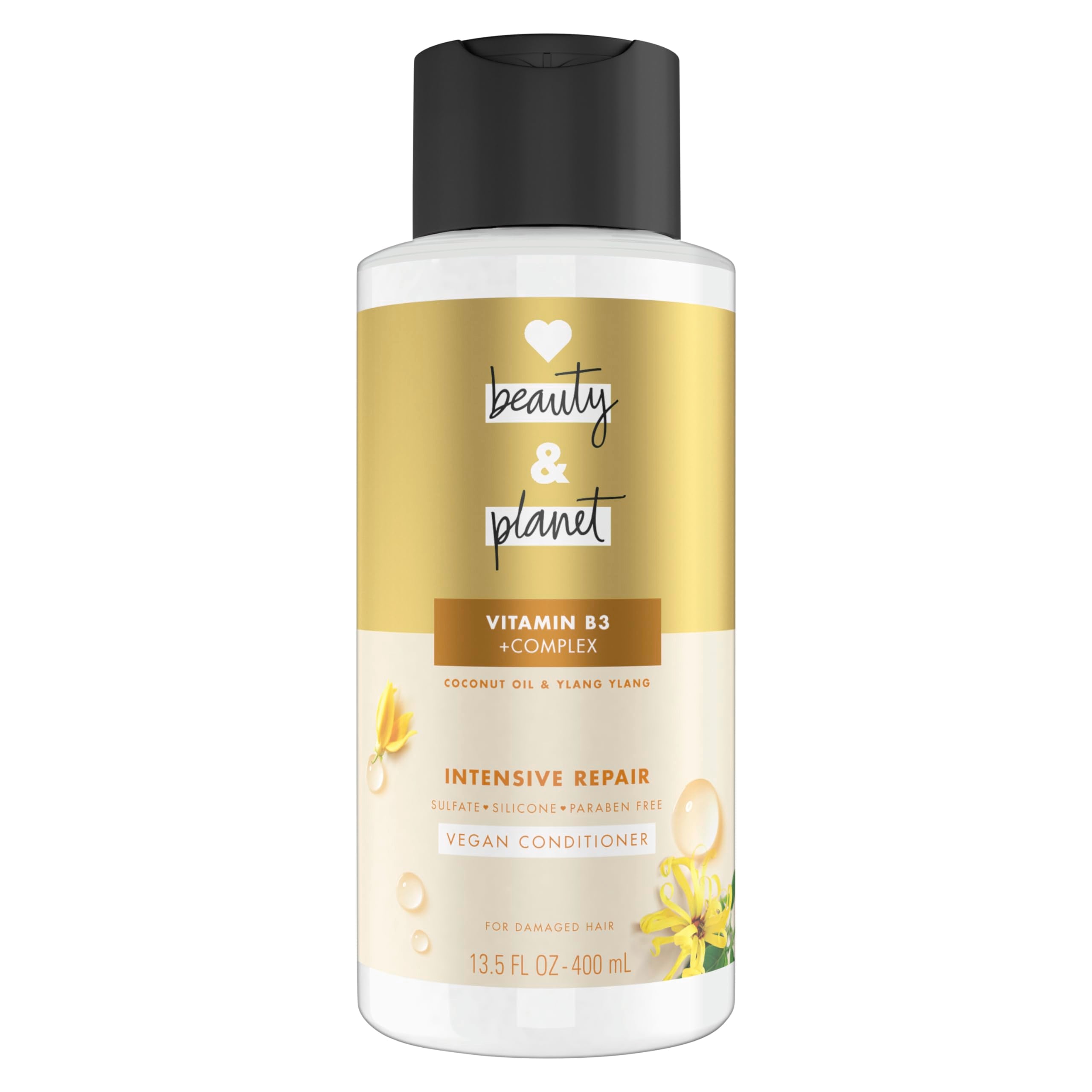 Love Beauty And Planet front bottle showing label and repair benefits