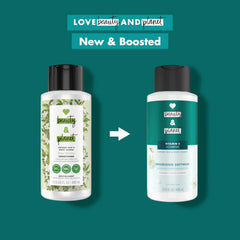 Love Beauty And Planet bottle staged in bathroom for styling and eco-friendly vibe