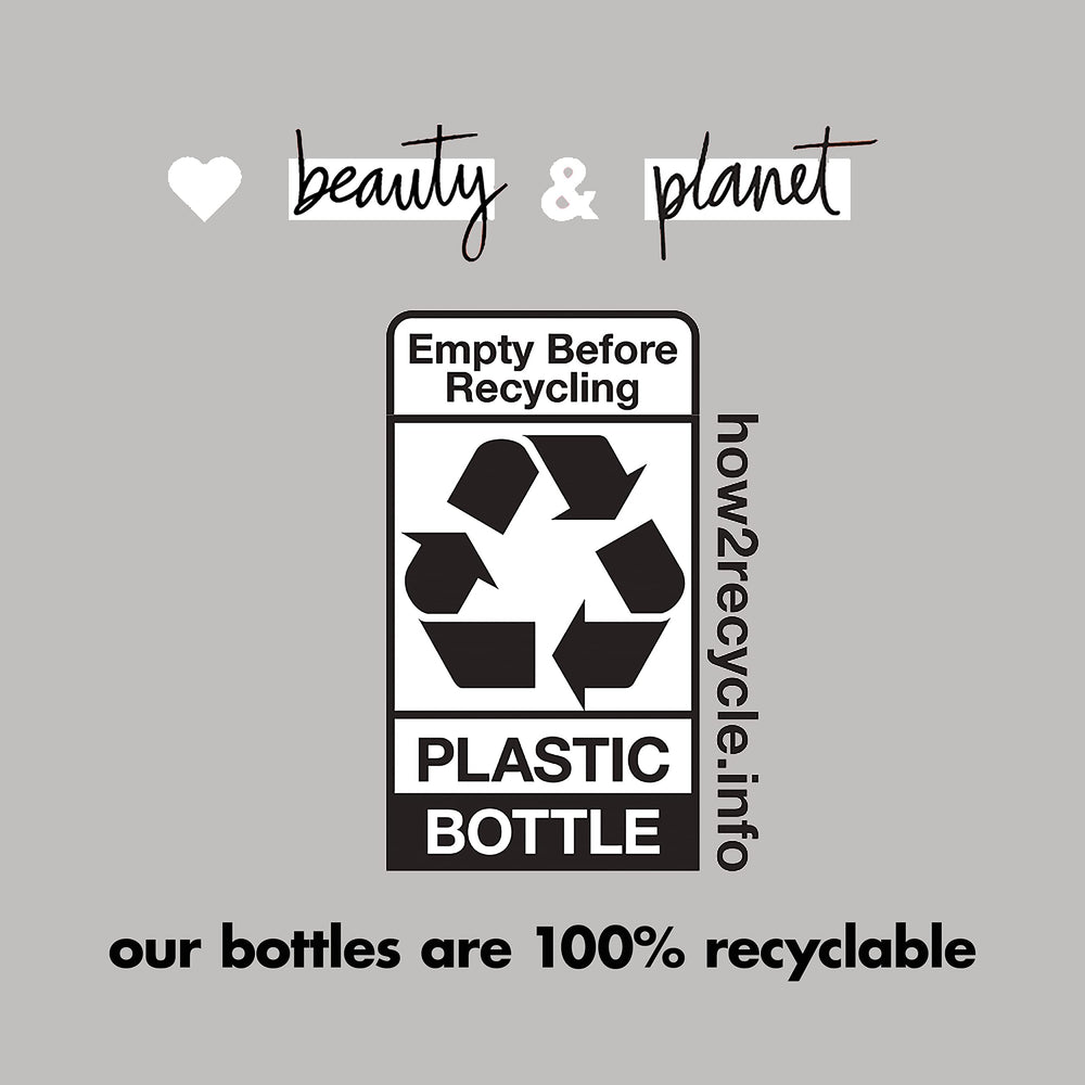 Love Beauty And Planet on shower shelf in lifestyle shot for eco-conscious routine benefit