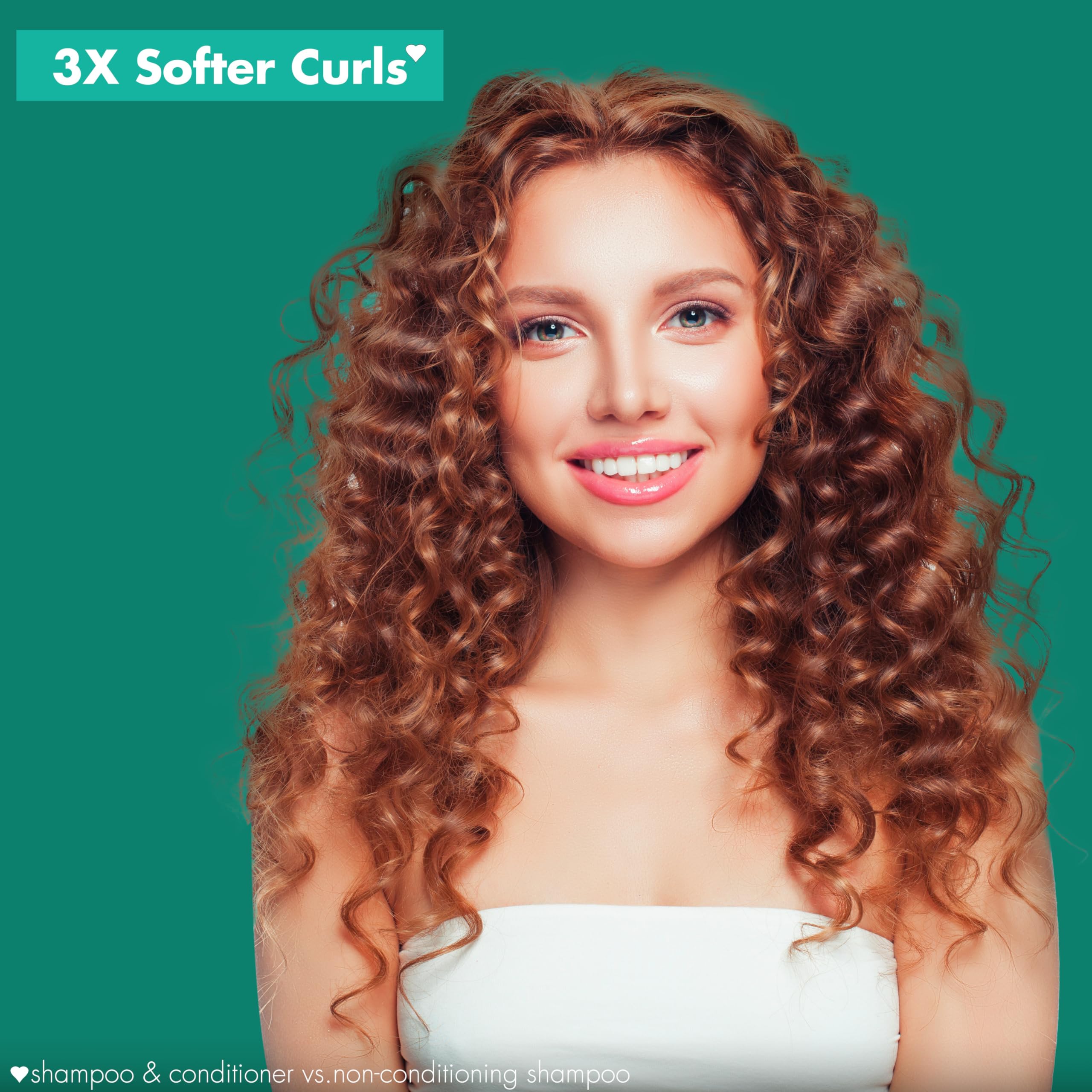 Love Beauty And Planet dispensing conditioner to show creamy texture and easy application