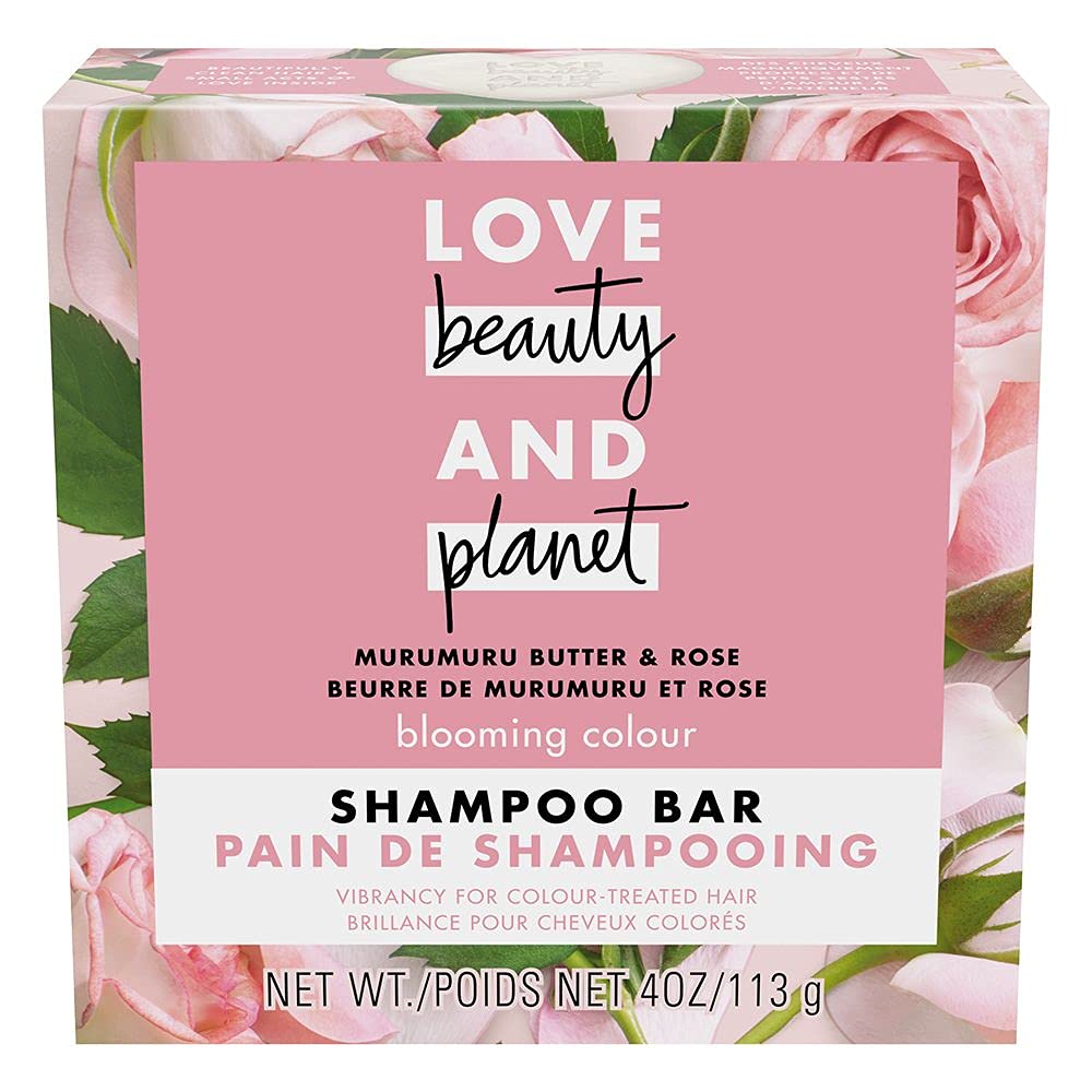 Love Beauty And Planet shampoo bar being used in shower for gentle cleansing