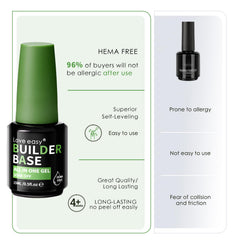 Love easy brush stroke close-up showing smooth self-leveling gel texture and control