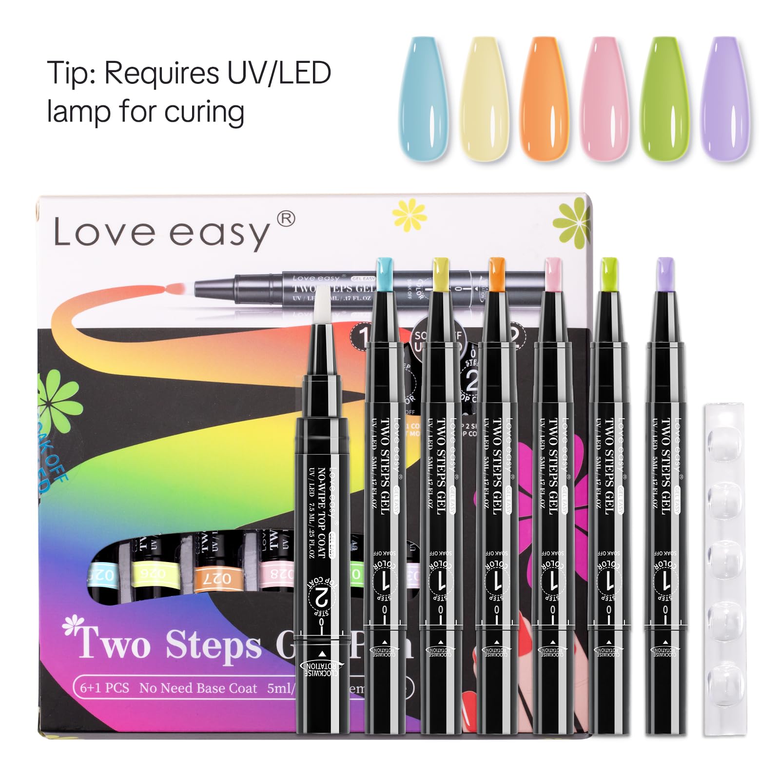 Love easy pen in hand illustrating compact size and easy control for travel benefit