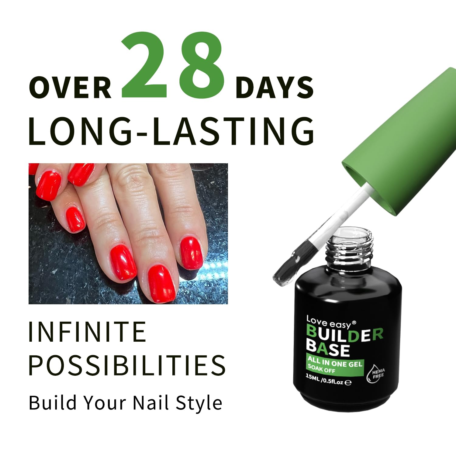 Love easy bottle next to ruler showing size and generous professional volume