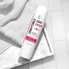 Love Ur Curls pump dispenser close-up for easy, mess-free use